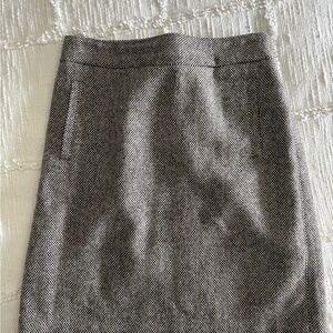 Banana Republic Brown and Cream Textured Pencil Skirt